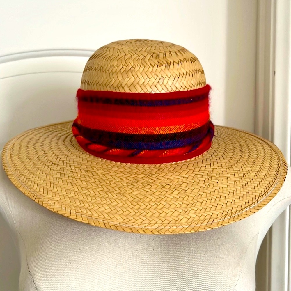 Straw Hat With Colorful Band / Host Pick - Picture 4 of 11